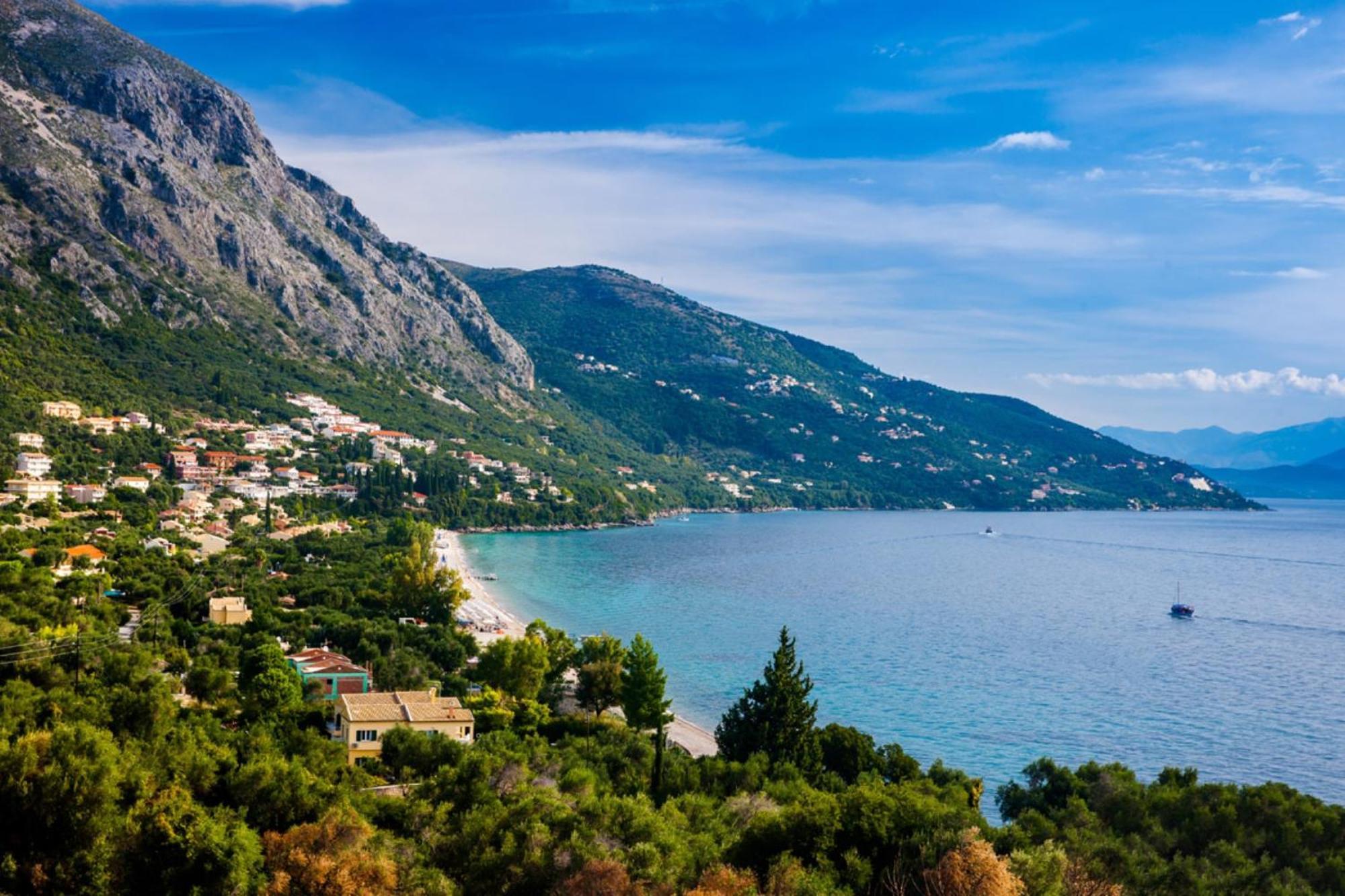 Corfu Sea View Villa - Aurora Барбати Экстерьер фото